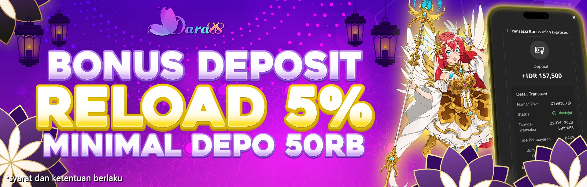 BONUS 5% SPECIAL RELOAD